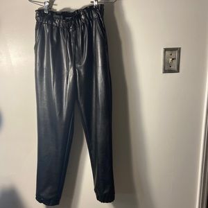 Abercrombie Vegan Leather Jogging Pant